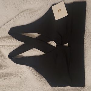 NWT! Fabletics black sports bra